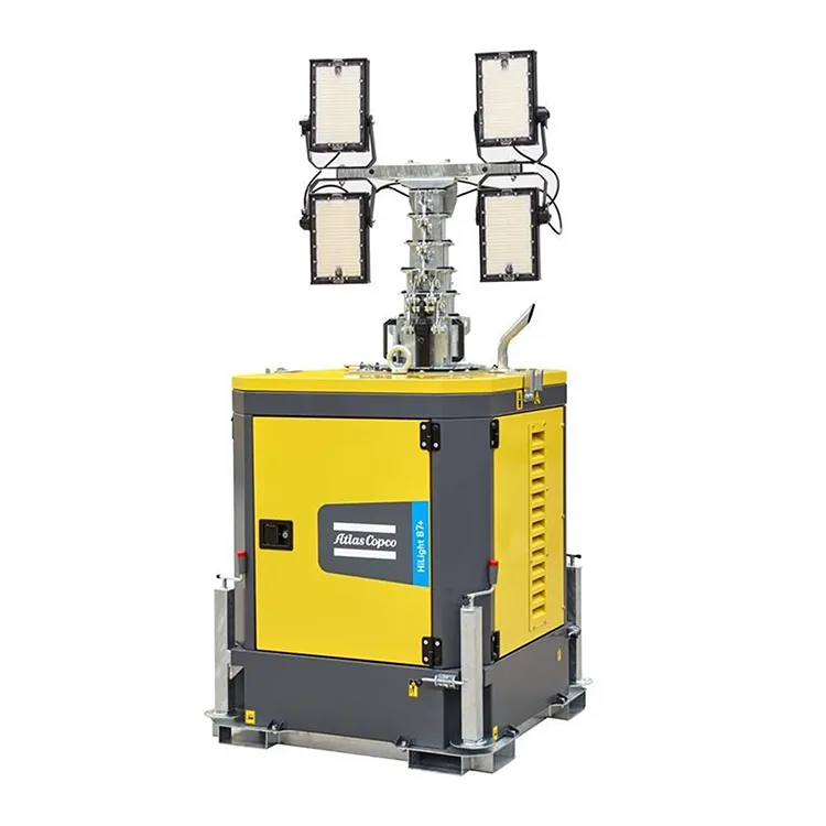 ​Hvilke kjernefordeler gir Atlas Copco LED Light Tower Hilight for konstruksjons- og belysningsprosjekter?